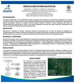 DOEN&Ccedil;A DE AUJESZKY EM SU&Iacute;NOS: RELATO DE CASO.