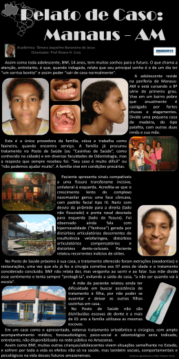 Relato de Caso: Manaus - AM