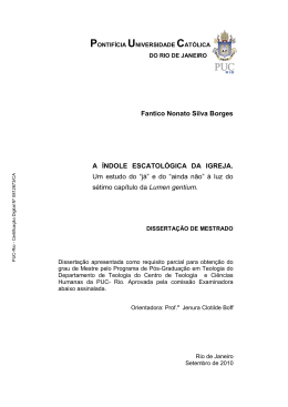Fantico Nonato Silva Borges A &Iacute;NDOLE ESCATOL&Oacute;GICA DA