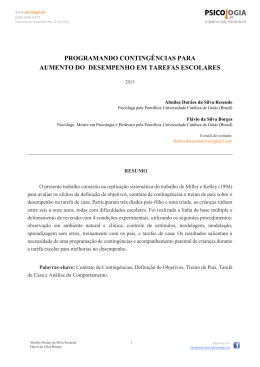 programando conting&ecirc;ncias para aumento do desempenho em
