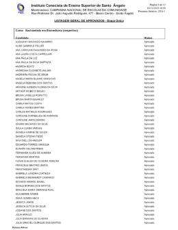 Aprovados Biomedicina