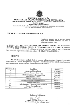 Acesse o edital de homologa&ccedil;&atilde;o aqui.