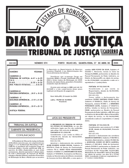 27 - Tribunal de Justi&ccedil;a de Rond&ocirc;nia