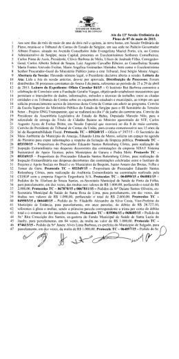 Faça aqui o - Tribunal de Contas do Estado de Sergipe