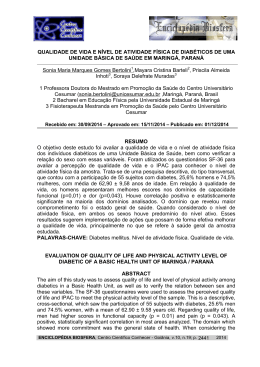 qualidade de vida - Centro Cient&iacute;fico Conhecer