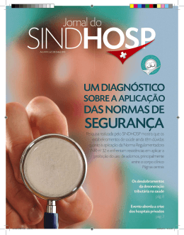 Jornal do SINDHOSP - Edição Maio 2013 Edição na íntegra 17/06