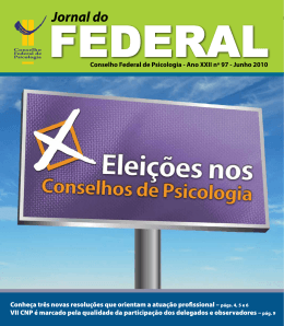 - Conselho Federal de Psicologia