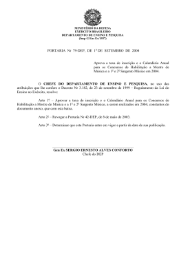 Portaria Nr 079/DEP