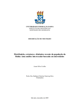 Araori Silva Coelho - P&oacute;s-gradua&ccedil;&atilde;o em geografia da UFBA