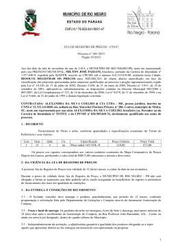 Ata Contrato 0167-2015 Alexandra da Silva Coelho & Cia Ltda