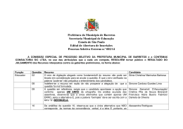 JULGAMENTO DE RECURSOS