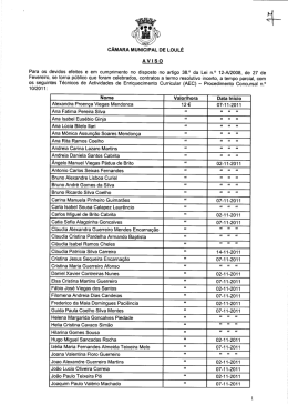 cÂMARA MUNICIPAL DE LouLÉ A v | s o