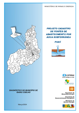 DIAGN&Oacute;STICO DO MUNIC&Iacute;PIO DE ISA&Iacute;AS COELHO