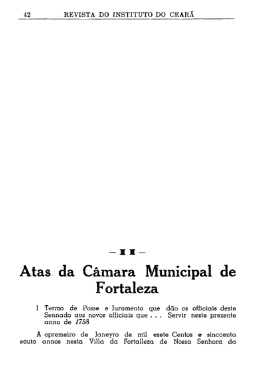 Atas. da Câmara Municipal de Fortaleza