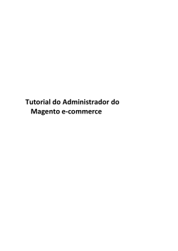 Tutorial do Administrador do Magento e-commerce