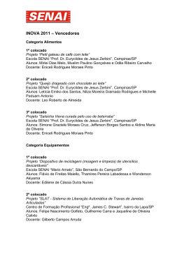 INOVA 2011 &ndash; Vencedores