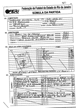 ` mem ` s&Uacute;MuLA DA PARTIDA