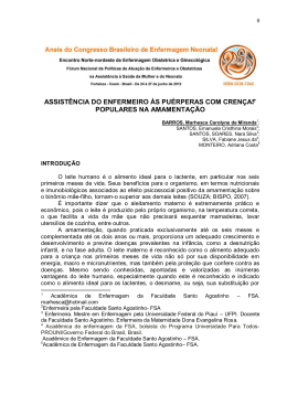 ASSIST&Ecirc;NCIA DO ENFERMEIRO &Agrave;S PU&Eacute;RPERAS - Abenfo-CE