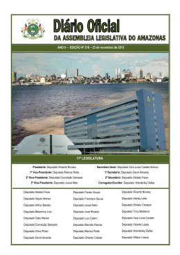 Edi&ccedil;&atilde;o 218 - Assembleia Legislativa do Estado do Amazonas &copy; 2015
