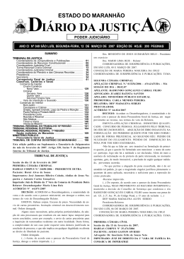 diário da justiça - Portal do Poder Judiciário do Estado do Maranhão