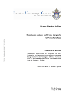 Simone Albertino da Silva O design de cartazes no