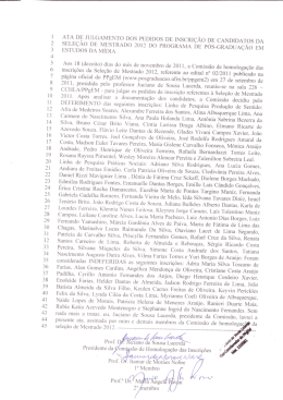 ATA DE JULGAMENTO DOS PEDIDOS DE