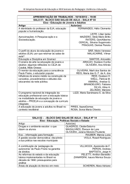 III Simp&oacute;sio Nacional de Educa&ccedil;&atilde;o e XXIII Semana da Pedagogia