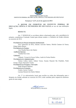 Portaria nº 4.271, de 22 de agosto de 2014