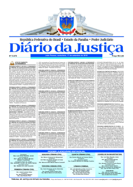 DIÁRIO DA JUSTIÇA 2010 Nº 13.670 Preço R$ 2,00 João Pessoa