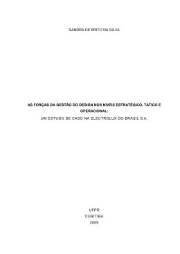sandra de brito da silva as for&ccedil;as da gest&atilde;o do design nos