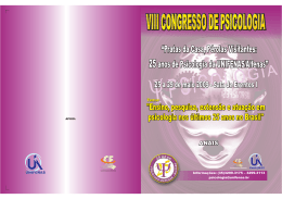 &ldquo;Pratas da Casa, P&eacute;rolas Visitantes: anos de Psicologia