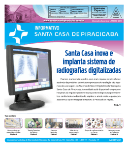 Santa Casa inova e implanta sistema de radiografias digitalizadas