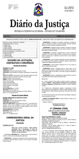 DJ 2572 - Tribunal de Justi&ccedil;a do Estado do Tocantins