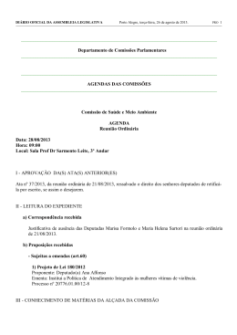 Projeto de Lei 77/2011 - banco de dados de processo legislativo