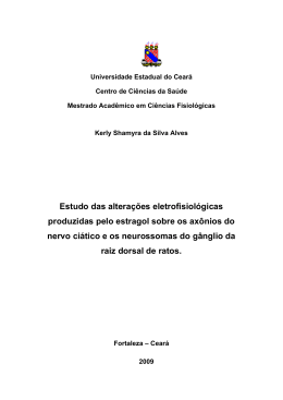 Estudo das altera&ccedil;&otilde;es eletrofisiol&oacute;gicas produzidas pelo