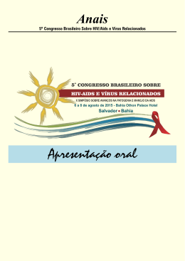 Anais - Congresso de Hiv/Aids e v&iacute;rus relacionados.