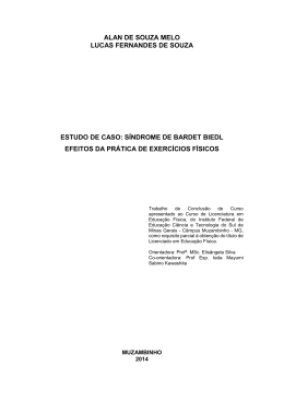 s&iacute;ndrome de bardet biedl efeitos da pr&aacute;tica de