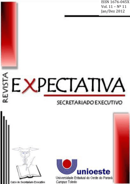 ISSN 1676-045X Vol. 11 &ndash; N&ordm; 11 Jan/Dez 2012