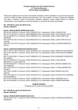 13 e 14/01/2014 - Minist&eacute;rio da Previd&ecirc;ncia Social