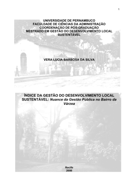 &Iacute;NDICE DA GEST&Atilde;O DO DESENVOLVIMENTO LOCAL