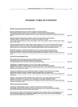 SUMÁRIO / TABLE OF CONTENTS