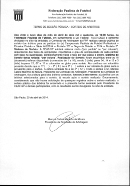 Federa&ccedil;&atilde;o Paulista de Futebol