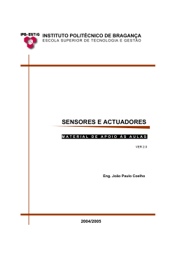 Sensores e Actuadores