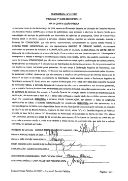 Ata da 4&ordm; Sess&atilde;o P&uacute;blica - Conselho Nacional do Minist&eacute;rio P&uacute;blico