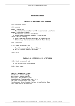 ADVANCED ARTHROSCOPIC