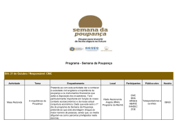 Programa - Semana da Poupan&ccedil;a
