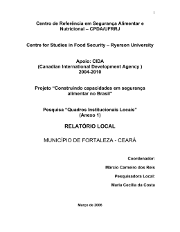 Quadras Institucionais Locais, Anexo 1