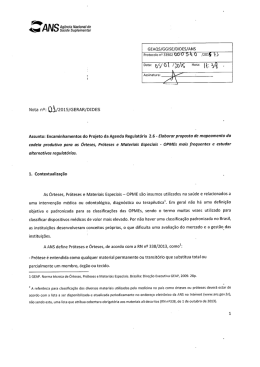 Elaborada Nota Técnica Final