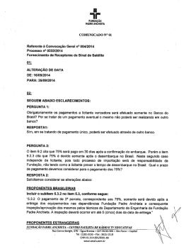 FuNA&Ccedil;&Atilde;o PADRE ANCHIETA COMUNICADO N&deg; 01