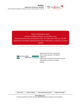 Redalyc. O desenho did&aacute;tico interativo na educa&ccedil;&atilde;o online. Revista